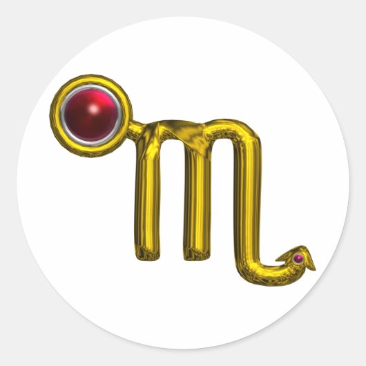 蠍座 ラウンドシール (正面)