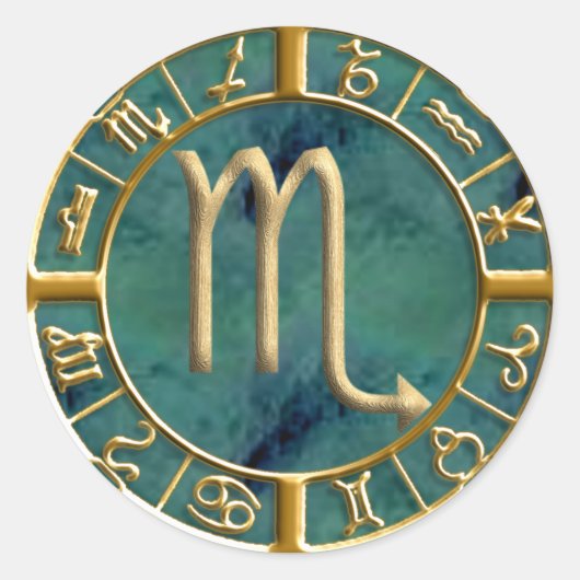 蠍座 ラウンドシール (正面)