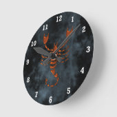 蠍座 ラウンド壁時計 (傾斜)