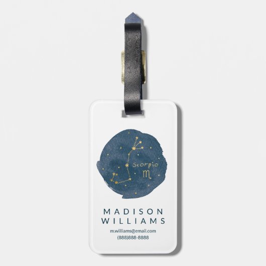 蠍座 ラゲッジタグ (裏面縦)
