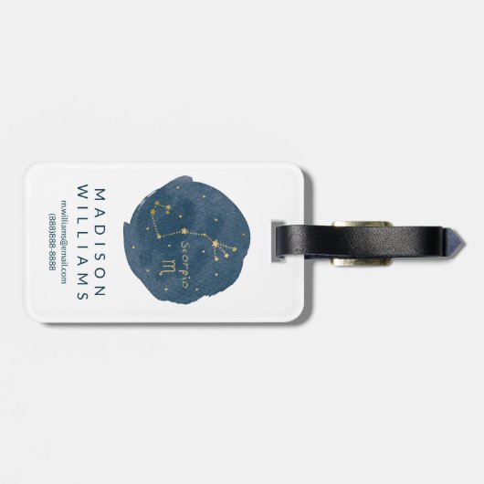 蠍座 ラゲッジタグ (裏面横)