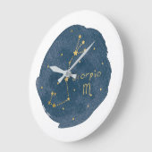 蠍座 ラージ壁時計 (傾斜)