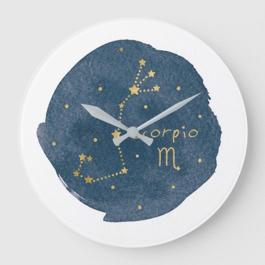 蠍座 ラージ壁時計 (正面)