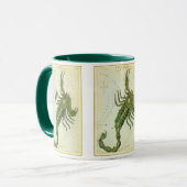 蠍座、ヴィンテージコンステレーションウラニア鏡 マグカップ (正面左)