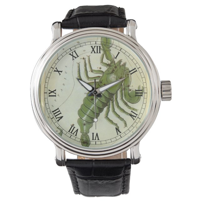 蠍座、ヴィンテージコンステレーションウラニア鏡 腕時計 (正面)