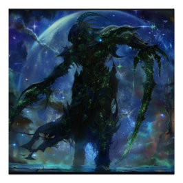 蠍座（刺客）〔占星術の〕十二宮図の看板の神のポスター ポスター