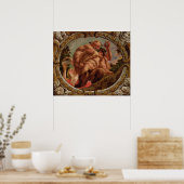 蠍座、〔占星術の〕十二宮図のシンボルや象徴 ポスター (キッチン)