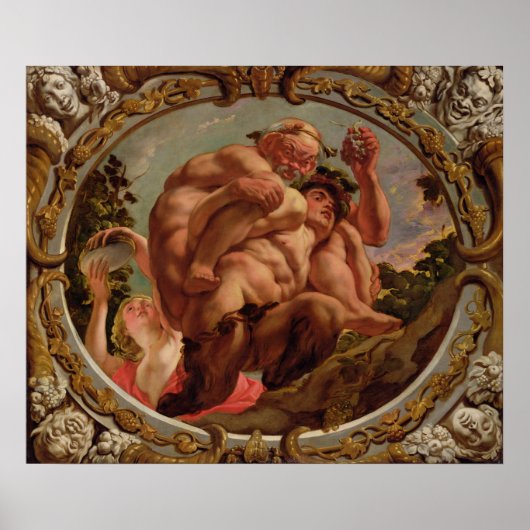 蠍座、〔占星術の〕十二宮図のシンボルや象徴 ポスター (正面)