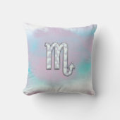 蠍座〔占星術の〕十二宮図のシンボル真珠デコールの母 クッション (正面)