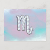 蠍座〔占星術の〕十二宮図のシンボル真珠デコールの母 ポストカード (正面)