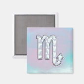 蠍座〔占星術の〕十二宮図のシンボル真珠デコールの母 マグネット (正面/裏面)