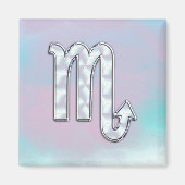 蠍座〔占星術の〕十二宮図のシンボル真珠デコールの母 マグネット (正面)