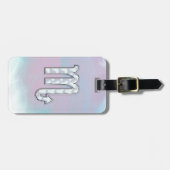 蠍座〔占星術の〕十二宮図のシンボル真珠デコールの母 ラゲッジタグ (正面横)