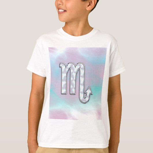 蠍座〔占星術の〕十二宮図のシンボル真珠デコールの母 Tシャツ (正面)