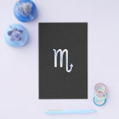 蠍座〔占星術の〕十二宮図クロムサインブラックスネークスキン チラシ (シングル)