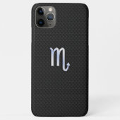 蠍座〔占星術の〕十二宮図クロムサインブラックスネークスキン Case-Mate iPhoneケース (裏面)