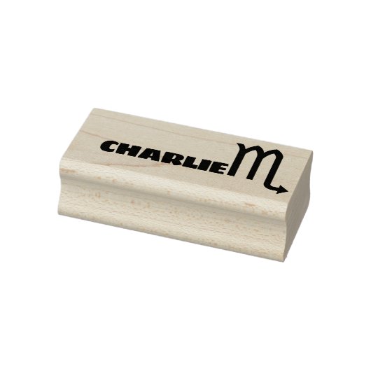 蠍座〔占星術の〕十二宮図クール名パーソナライズされた文字 ラバースタンプ (スタンプ)