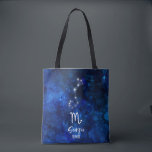蠍座〔占星術の〕十二宮図コンステレーションブルー銀河系モノグラム トートバッグ<br><div class="desc">蠍座〔占星術の〕十二宮図コンステレーションブルー銀河系モノグラムデザイントレンディーつや消しスクリプトフォント、ダークブルーの天体の水色の背景テクスチャ、星のコンステレーション、さそり白熱［赤熱］光を放つのシンボルと。サインモダン誕生占星術、10月23日から11月21日まで、任意のスコーピオン誕生日に最適！オプションモノグラムのの姓と名のイニシャル文字(または離れその文字空白の)。女の子や素晴らし男、家族のメンバー、十代、妻、夫、友人、占星術の恋人のための贈り物。コズミック宇宙ナイトスカイトートバッグ！～このデザインのOfficeスイート全体を見るために私の店をチェック！</div>