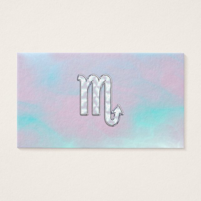 蠍座〔占星術の〕十二宮図サインインマザーオブパールスタイル (正面)