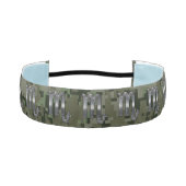 蠍座〔占星術の〕十二宮図サインウッドランドグリーンデジタル迷彩柄 アスレチックヘッドバンド (正面)