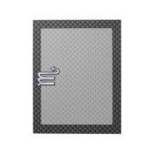 蠍座〔占星術の〕十二宮図サインオンカーボン繊維デコール ノートパッド (回転)