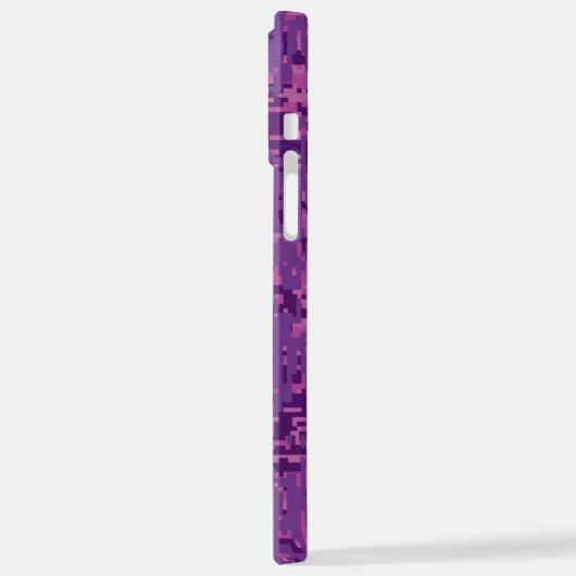 蠍座〔占星術の〕十二宮図サインオンピンク迷彩柄 iPhoneケース (左側面)