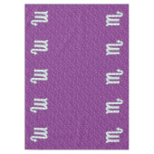 蠍座〔占星術の〕十二宮図サインオン明るい赤紫色デジタル迷彩柄 テーブルクロス (正面)