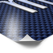 蠍座〔占星術の〕十二宮図サインネイビーブルー炭素繊維プリント フォトプリント            (角)