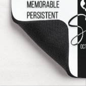 蠍座〔占星術の〕十二宮図サインマウスパッド、白黒 マウスパッド (コーナー)