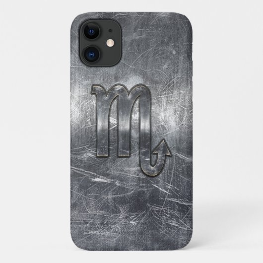 蠍座〔占星術の〕十二宮図サイン動揺して工業スタイル Case-Mate iPhoneケース (裏面)