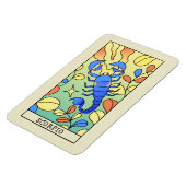 蠍座〔占星術の〕十二宮図サイン抽象芸術アートヴィンテージ マグネット (左側)