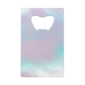 蠍座〔占星術の〕十二宮図シンボルのマザーオブパールスタイル クレジットカード栓抜き (裏面)