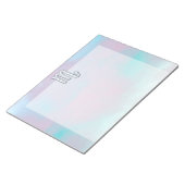 蠍座〔占星術の〕十二宮図シンボルのマザーオブパールスタイル ノートパッド (アングル)