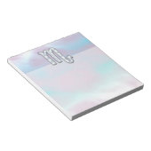 蠍座〔占星術の〕十二宮図シンボルのマザーオブパールスタイル ノートパッド (アングル)