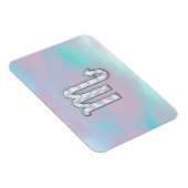 蠍座〔占星術の〕十二宮図シンボルのマザーオブパールスタイル マグネット (右側)