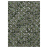 蠍座〔占星術の〕十二宮図シンボルオリーブグリーンデジタル迷彩柄 テーブルクロス (正面)