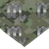 蠍座〔占星術の〕十二宮図シンボルオリーブグリーンデジタル迷彩柄 テーブルクロス (アングル)