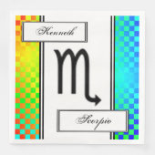 蠍座〔占星術の〕十二宮図シンボル標準by Kenneth Yoncich (正面)