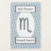蠍座〔占星術の〕十二宮図シンボル要素（Kenneth Yoncich著） プランナー手帳 (正面)