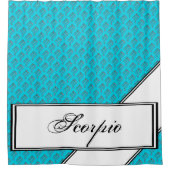 蠍座〔占星術の〕十二宮図シンボル要素byケネス・ヨンチッチ シャワーカーテン (正面)