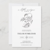 蠍座〔占星術の〕十二宮図スターサイン星占いベビーシャワー 招待状 (正面)