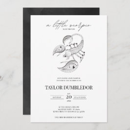 蠍座〔占星術の〕十二宮図スターサイン星占いベビーシャワー 招待状