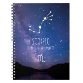蠍座 |〔占星術の〕十二宮図パーソナライズされた星座 ノートブック (正面)