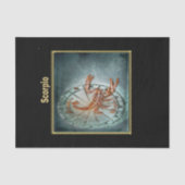 蠍座〔占星術の〕十二宮図占星術デザイン占星術 薄葉紙 (正面)