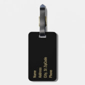 蠍座-〔占星術の〕十二宮図占星術-スコーピオン ラゲッジタグ (裏面縦)