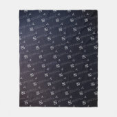 蠍座〔占星術の〕十二宮図名コンステレーションアストロロジー フリースブランケット (正面)