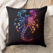 蠍座〔占星術の〕十二宮図天体デザイン装飾用クッション クッション (ブランケット)