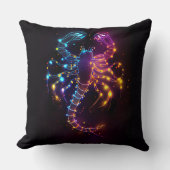 蠍座〔占星術の〕十二宮図天体デザイン装飾用クッション クッション (正面)