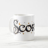 蠍座〔占星術の〕十二宮図星占いマググ コーヒーマグカップ (正面左)