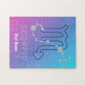 蠍座〔占星術の〕十二宮図星印占星術星座 ジグソーパズル (横)